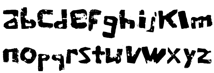 we are potatoes Schriftart Kleinbuchstaben