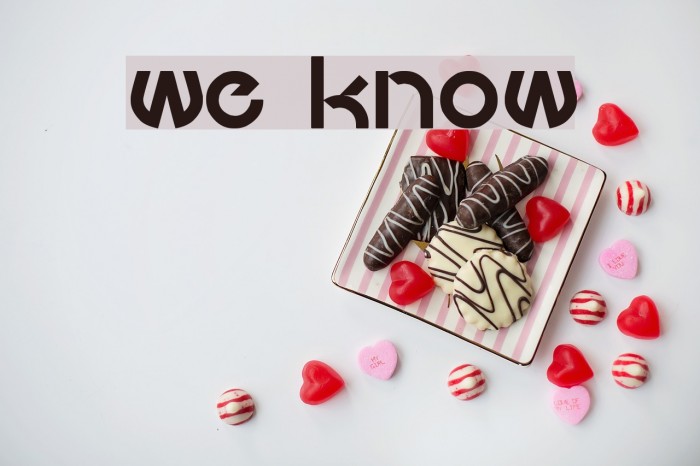 we know Font examples