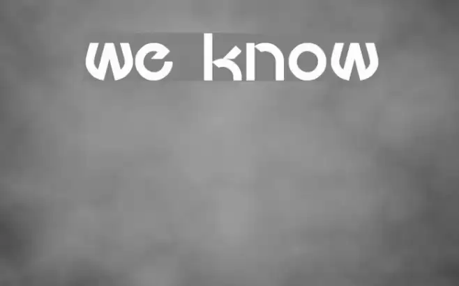 we know  examples