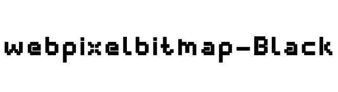 webpixelbitmap-Black  フリーフォントのダウンロード