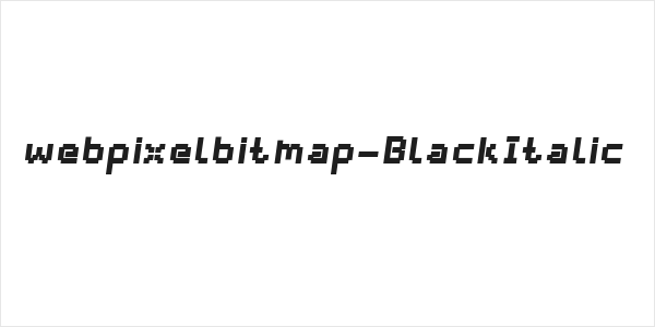 webpixelbitmap-BlackItalic Logo