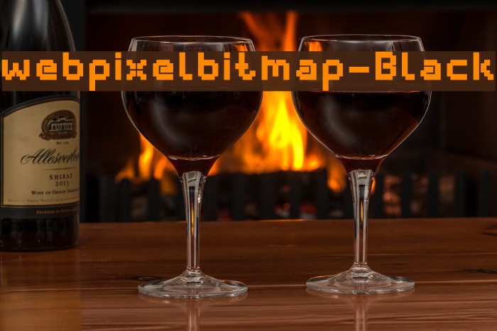 webpixelbitmap-Black Font examples