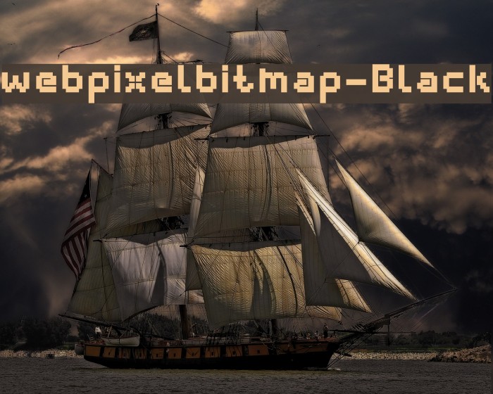 webpixelbitmap-Black Font examples