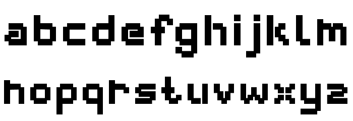 webpixelbitmap-Black Font LOWERCASE