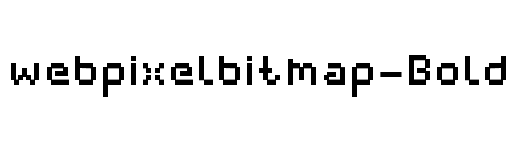 webpixelbitmap-Bold  font caratteri gratis
