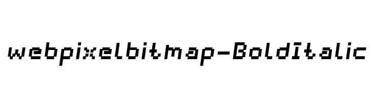 webpixelbitmap-BoldItalic  Frei Schriftart Herunterladen
