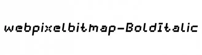 webpixelbitmap-BoldItalic  baixar fontes gratis