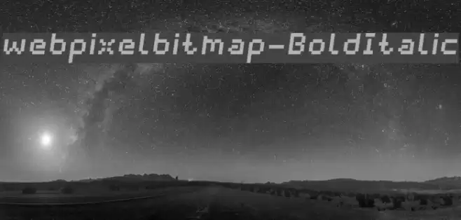 webpixelbitmap-BoldItalic examples