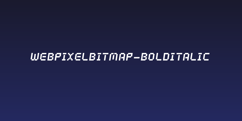 webpixelbitmap-BoldItalic Social Header
