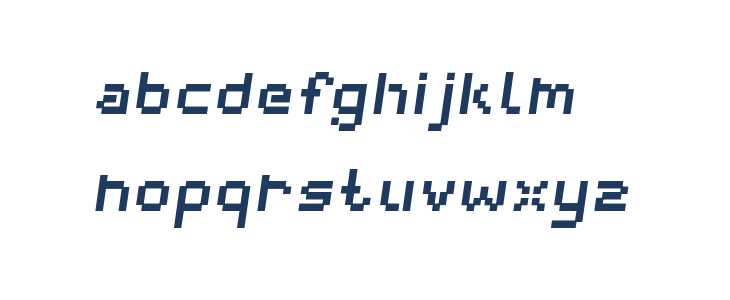 webpixelbitmap-BoldItalic Lowercase