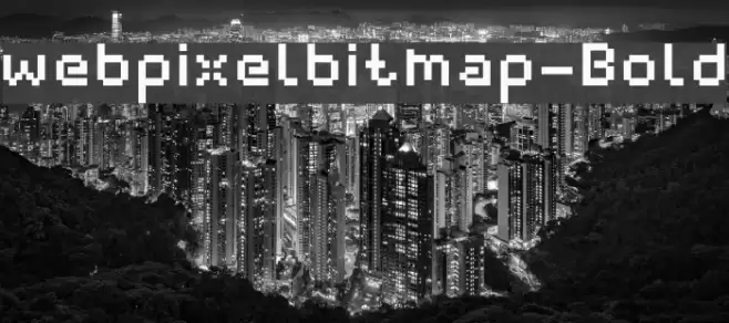 webpixelbitmap-Bold Font examples