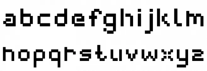 webpixelbitmap-Bold 字体 小写