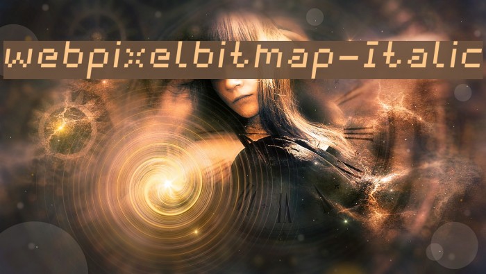 webpixelbitmap-Italic Example 1