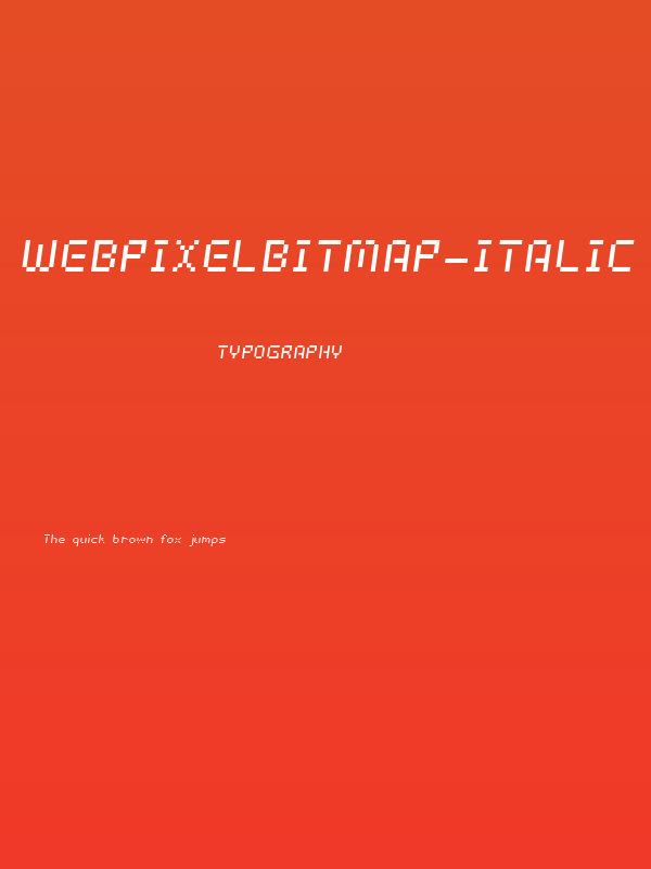 webpixelbitmap-Italic Poster