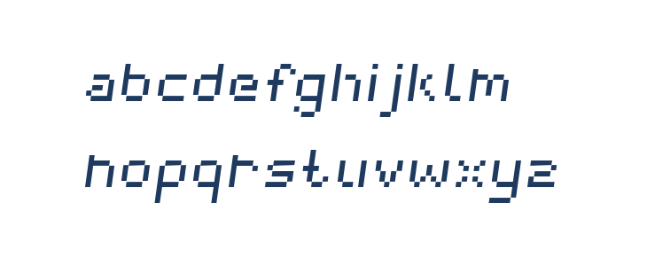 webpixelbitmap-Italic Lowercase