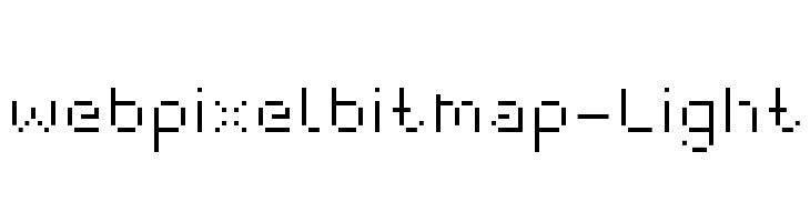 webpixelbitmap-Light  免费字体下载