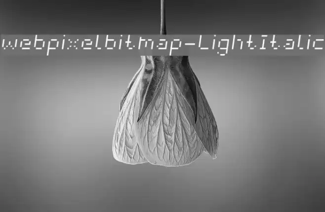 webpixelbitmap-LightItalic خط examples