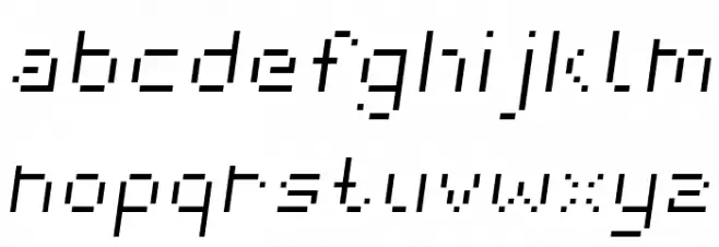 webpixelbitmap-LightItalic Fonte MINÚSCULAS