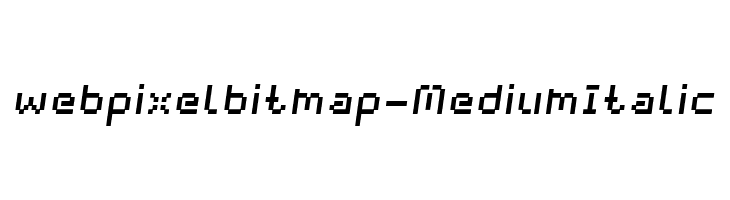 webpixelbitmap-MediumItalic  नि: शुल्क फ़ॉन्ट्स डाउनलोड