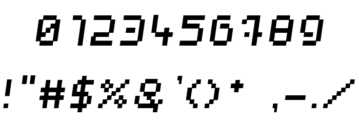 webpixelbitmap-MediumItalic Font OTHER CHARS