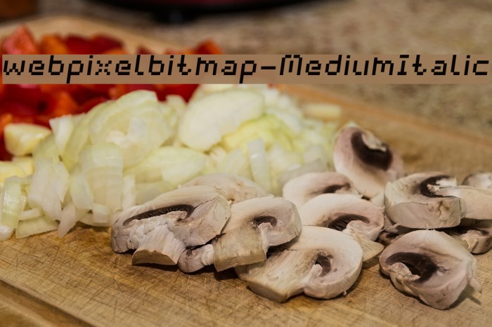 webpixelbitmap-MediumItalic Font examples