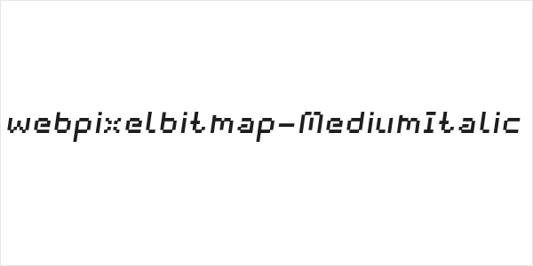 webpixelbitmap-MediumItalic Logo