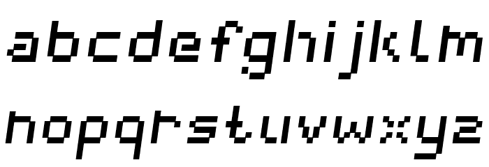 webpixelbitmap-MediumItalic Font LOWERCASE