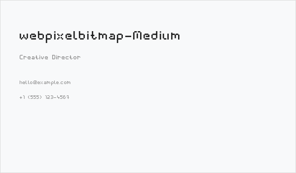 webpixelbitmap-Medium Business Card