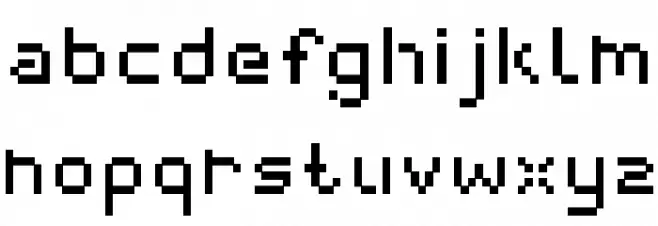 webpixelbitmap-Medium 字体 小写