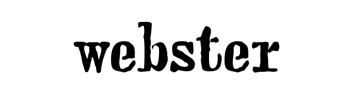 webster Font