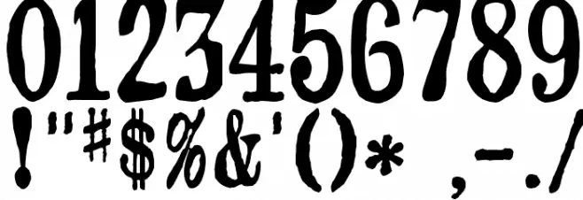 webster Шрифта ДРУГИЕ символов