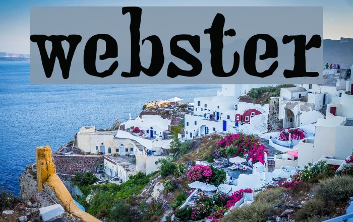 webster Font examples