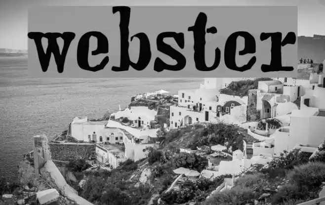 webster Шрифта examples