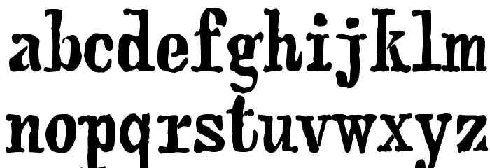 webster Font LOWERCASE