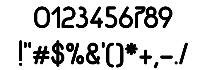 wec-Bold Font OTHER CHARS