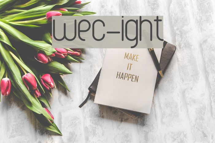 wec-Light Font examples