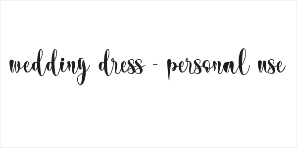 wedding dress - personal use Logo