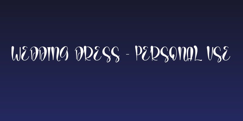 wedding dress - personal use Social Header