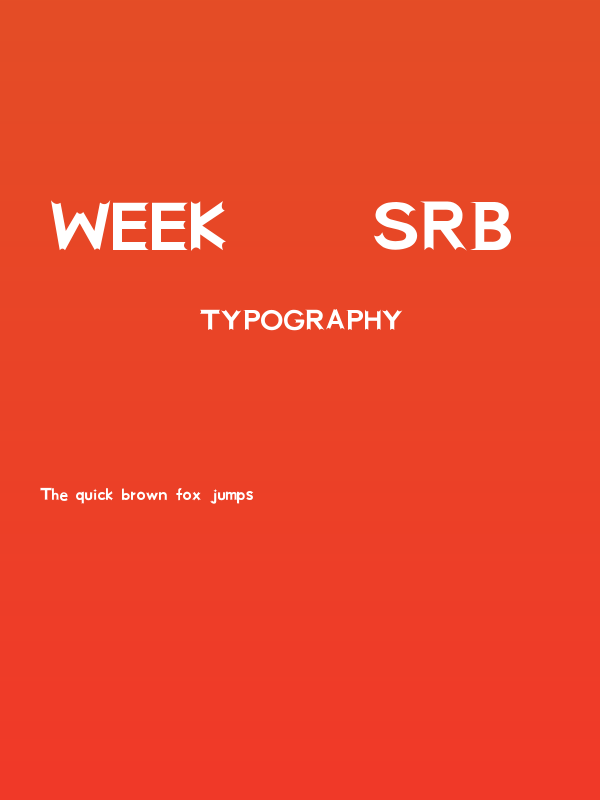 week [sRB] Poster