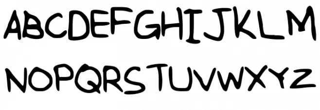 wei Schriftart Groß