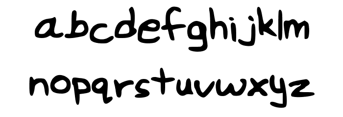 wei Font LOWERCASE