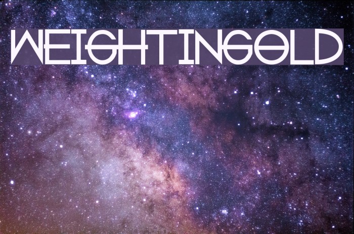 weightingold Font examples