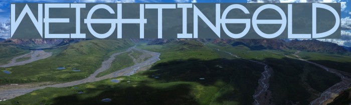 weightingold Font examples