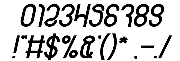 weknow Bold Italic Font OTHER CHARS