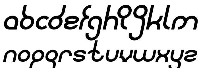 weknow Bold Italic Font LOWERCASE