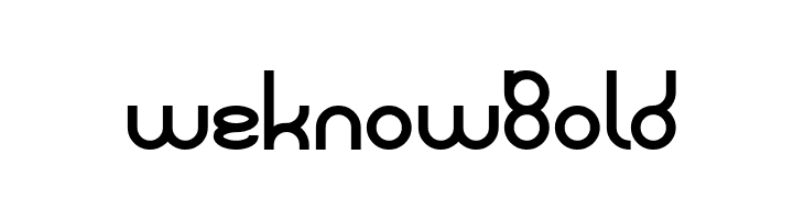 weknow Bold  Fuentes Gratis Descargar