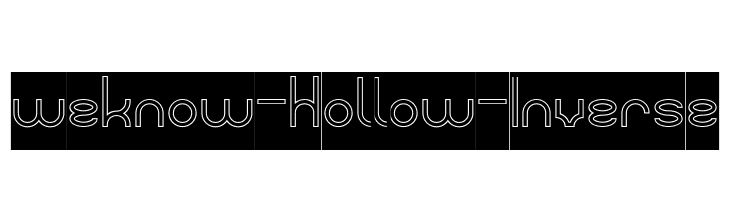 weknow-Hollow-Inverse  免费字体下载