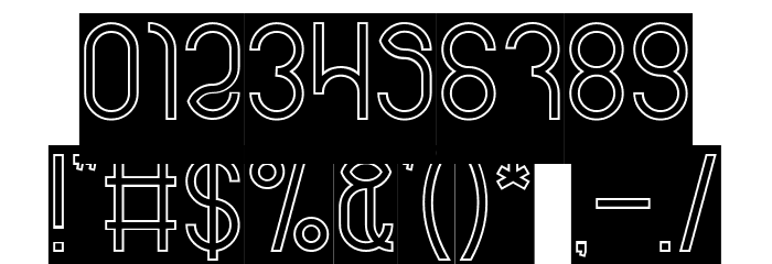 weknow-Hollow-Inverse Font OTHER CHARS