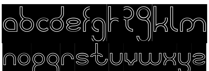 weknow-Hollow-Inverse Font LOWERCASE