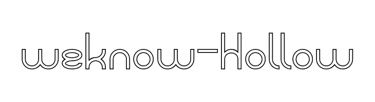 weknow-Hollow  Fuentes Gratis Descargar